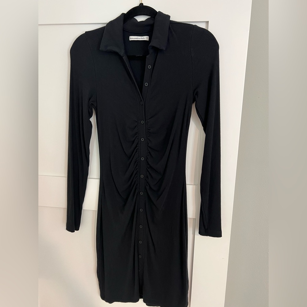 Abercrombie & Fitch stretchy black mini dress